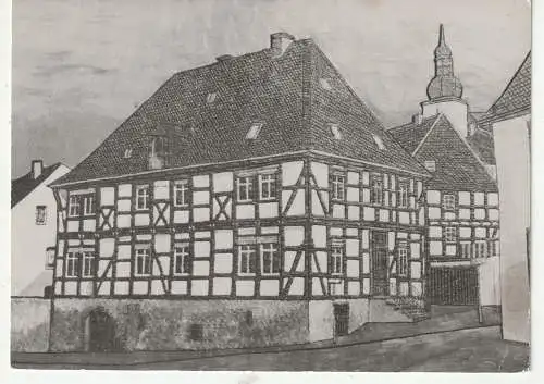 [Ansichtskarte] 5760 ARNSBERG, Fachwerk - Idyll in Alt-Arnsberg. 