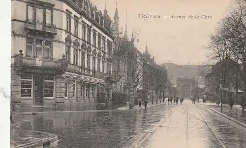 5500 TRIER, Bahnhofstrasse, Westdeutsche Volksbank, 20er Jahre