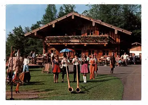 8222 RUHPOLDING, Raffner Alm, Alphornbläser