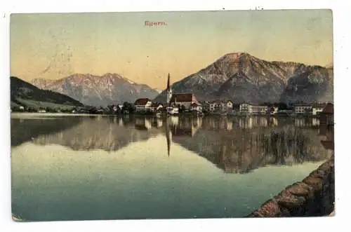 [Ansichtskarte] 8183 ROTTACH - EGERN, Egern vom See gesehen, 191..., Verlag Ganghofer. 