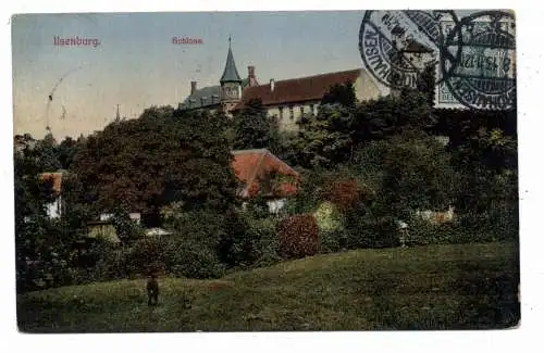0-3705 ILSENBURG, Schloss und Umgebung, 1913, GLOBUS - Tauschkarte, Verlag Lederbogen
