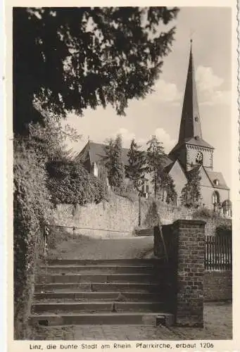 [Ansichtskarte] 5460 LINZ, Pfarrkirche und Umgebung, 1850. 