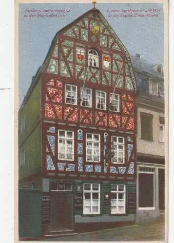 [Ansichtskarte] 5460 LINZ, Hotel - Restaurant "FRANZ - JOSEF", Rheinstrasse, Verlag Dimmers. 