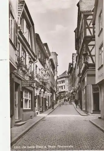 [Ansichtskarte] 5460 LINZ, Restaurant Trimborn, Cafe Simons.., 1949 !!!. 