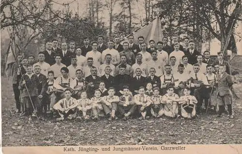 4053 JÜCHEN - GARZWEILER, Katholischer Jüngling- und Jungmänner - Verein, Fussball - Mannschaft, Verlag Jähne - Grevenbroich