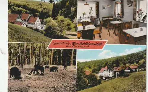8771 SCHLEIFMÜHLEN / Lohr, Gaststätte "Zur Schleifmühle"