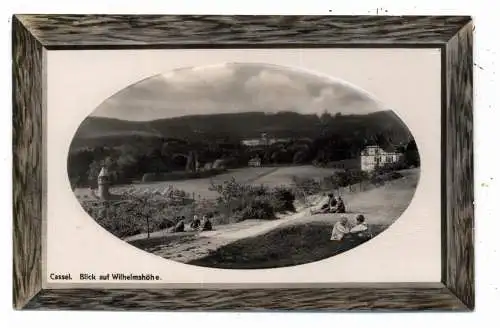 [Ansichtskarte] 3500 KASSEL - WILHELMSHÖHE, Blick auf Wilhelmshöhe im Passepartoutrahmen, 1920,  Verlag Martelleur. 