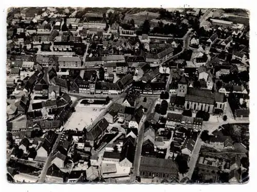 [Ansichtskarte] 4280 BORKEN, Luftaufnahme 1961, kl. Eckknick. 