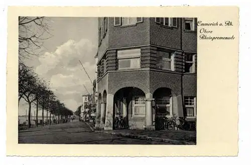 [Ansichtskarte] 4240 EMMERICH, Obere Rheinpromenade, 1933. 