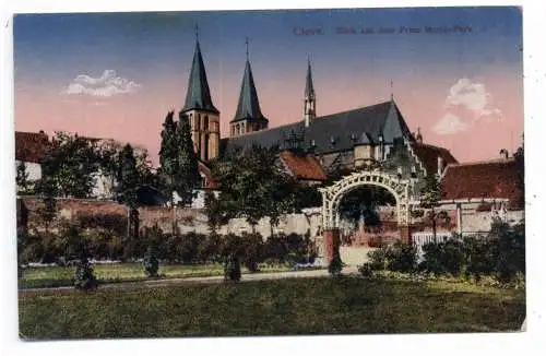 4190 KLEVE, Blick aus dem Prinz Moritz Park, 1918