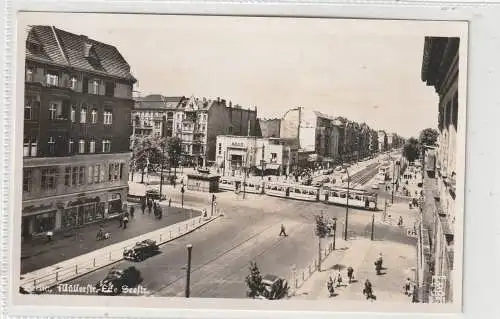 1000 BERLIN - WEDDING, Ecke Müllerstrasse - Seestrasse, Strassenbahn, 50er Jahre