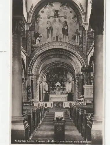 [Ansichtskarte] 5168 NIDEGGEN, Kirche, Innenansicht, 1929. 