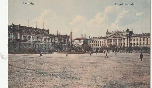 [Ansichtskarte] 0-7000 LEIPZIG, Augustusplatz, Verlag Schumann. 