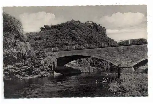 [Ansichtskarte] 5168 NIDEGGEN, Rurbrücke, 1963. 