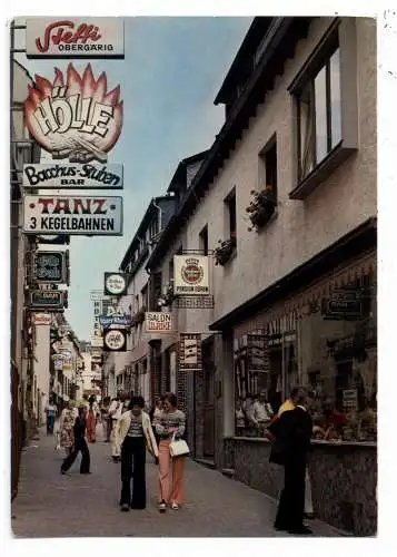 [Ansichtskarte] 5462 BAD HÖNNINGEN, Schmiedegasse mit vielen Lokalen. 