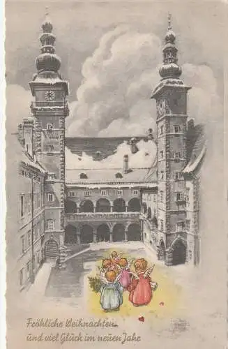 [Ansichtskarte] A 9000 KLAGENFURT, Landhaus, Weihnachtskarte 1963. 