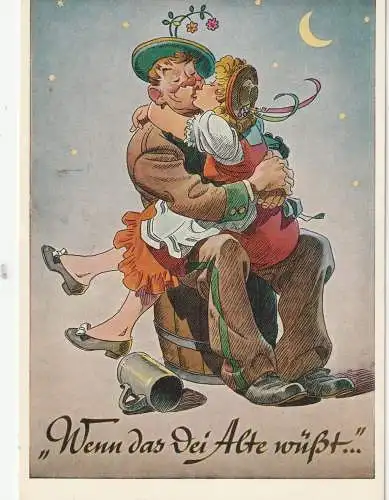 [Ansichtskarte] HUMOR - BIER / ALKOHOL. 