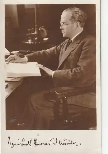 SCHRIFTSTELLER / LITERATUR - REINHOLD CONRAD MUSCHLER (1882-1957), Autograph mit Widmung, 1939