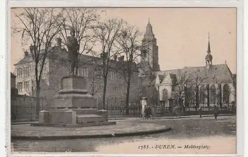 [Ansichtskarte] 5160 DÜREN, Moltkeplatz 1927. 