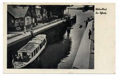 0-1255 WOLTERSDORF, Schleuse, Personenschiff "KALKBERGE", Verlag Winter