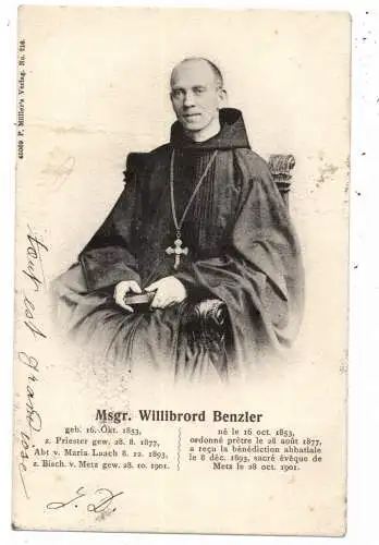 5476 NIEDERZISSEN - GLEES, Abtei Maria Laach, Abt Msgr. Willibrord Benzler / Bischof von Metz