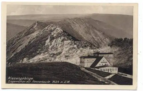 [Ansichtskarte] BÖHMEN & MÄHREN - SPINDLERMÜHLE / SPINDLERUV MLYN, Rennerbaude, Ziegenrücken, Verlag Höckendorf. 