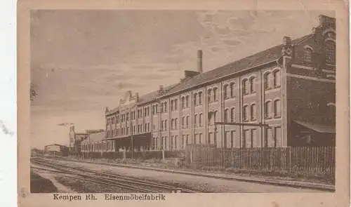 [Ansichtskarte] 4152 KEMPEN, Eisenmöbelfabrik mit Gleisanschluß. 