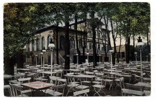 [Ansichtskarte] 1000 BERLIN - TREPTOW, Etablissement Altes Eierhaus, Biergarten, 1925. 