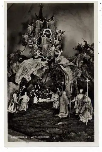 8103 OBERAMMERGAU, Weihnachtskrippe, Verlag Pfingstl