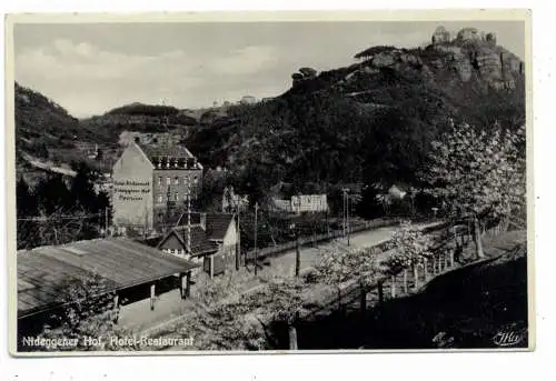 [Ansichtskarte] 5168 NIDEGGEN, Bahnhof, Hotel - Restaurant "Nideggener Hof". 