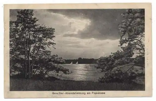 0-1255 WOLTERSDORF, Gewitter - Abendstimmung am Flakensee, Verlag O'Brien