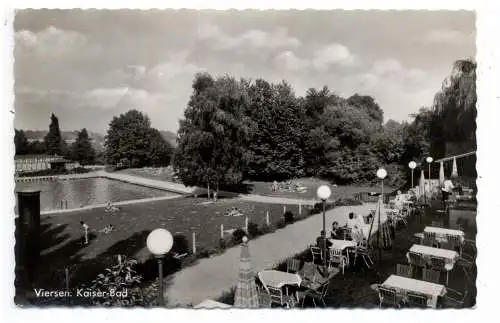 [Ansichtskarte] 4060 VIERSEN, Kaiser - Bad, 1962, aptierter Stempel. 