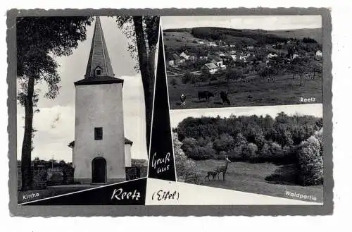 5378 BLANKENHEIM - REETZ, Kirche, Gesamtansicht, Waldpartie, 1964
