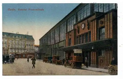 1000 BERLIN, Bahnhof Friedrichstrasse, Taxen, 20er Jahre
