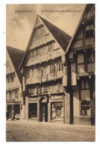 4500 OSNABRÜCK, Altes Haus in der Bierstrasse, 1907