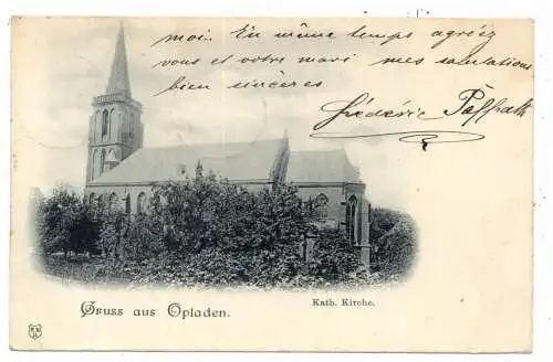 5090 LEVERKUSEN - OPLADEN, Katholische Kirche, 1908