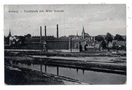 4300 ESSEN - KETTWIG, Tuchfabrik Scheidt, 1923, Verlag Flothmann