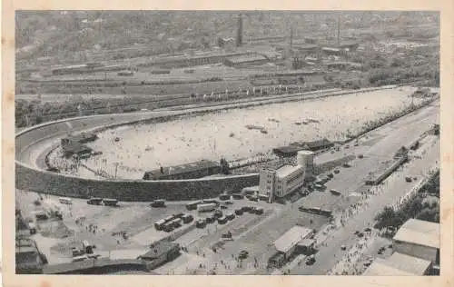 1000 BERLIN - CHARLOTTENBURG, Berlin im Wiederaufbau, AVUS - Einfahrt und Nordschleife