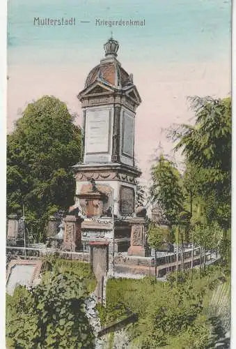 6704 MUTTERSTADT, Kriegerdenkmal, 1919