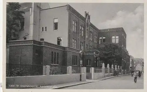 [Ansichtskarte] 4100 DUISBURG - LAAR, Apostelstrasse, St.Josefshospital. 