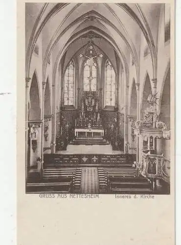 4049 ROMMERSKIRCHEN - NETTESHEIM, St. Martinus Kirche, Innenansicht