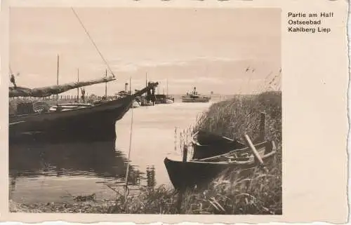 OSTPREUSSEN - KAHLBERG - LIEP / LYSEK, Hafen, Verlag Thomae - Kahlberg - Liep