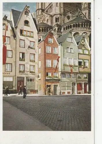 5000 KÖLN, Am Fischmarkt, Groß St. Martin, NS - Beflaggung