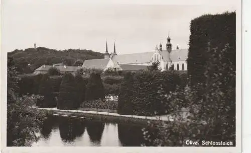 [Ansichtskarte] DANZIG - OLIVA, Schlossteich. 