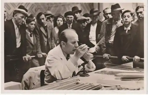 EXPO - 1937 PARIS, Deutscher Pavillon, Glasbläser