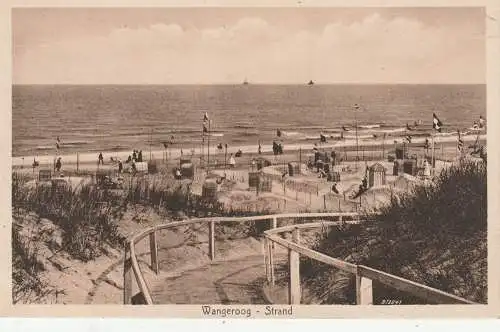 2946 WANGEROOGE, Strand, 1912, Verlag Büsing