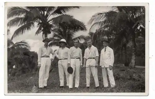 [Ansichtskarte] INDONESIA, Deutsche Pflanzer auf Sumatra, 1929. 