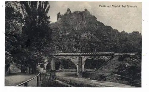 [Ansichtskarte] 5486 ALTENAHR, Viadukt über die Ahr unterhalb Burg Are, 1935, Verlag Stengel. 