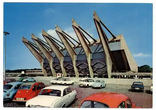 [Ansichtskarte] 2800 BREMEN, Stdathalle, Oldtimer - VW - Käfe, CITROEN 2CV, FORD, OPEL. 