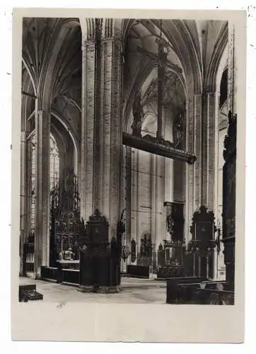 [Ansichtskarte] DANZIG, Marienkirche, Innenansicht, Blick in den Chor, DKV - Deutscher Kunst Verlag. 